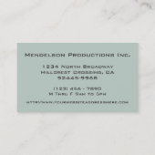 Modern Production Company 名刺 (裏面)