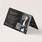 Modern Professional 2026 Pocket Calendar Folded 名刺 (裏面)