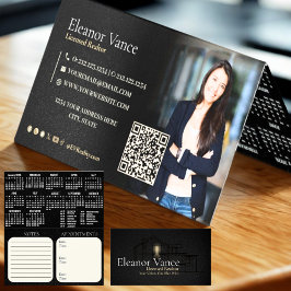 Modern Professional 2026 Pocket Calendar Folded 名刺