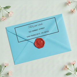 Modern Professional Border Return Address Stamp セルフインキングスタンプ