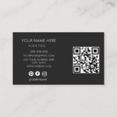 Modern Professional Business Card | ミニマル 名刺 (裏面)