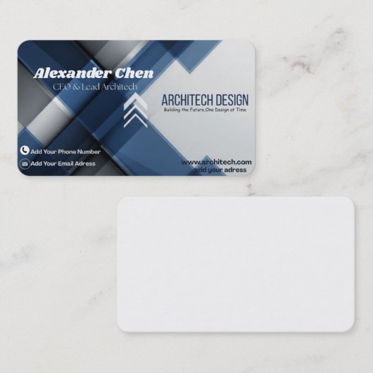Modern Professional Business Card 名刺 (正面/裏面)
