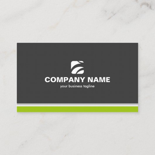 Modern Professional Business Card in Dark Gray 名刺 (裏面)