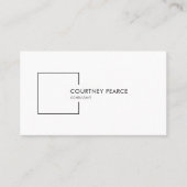 Modern professional business card with QR code 名刺 (正面)