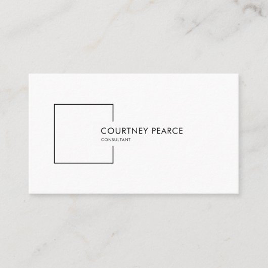 Modern professional business card with QR code 名刺 (正面)