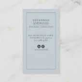 Modern Professional Business Consultant Photo 名刺 (裏面)