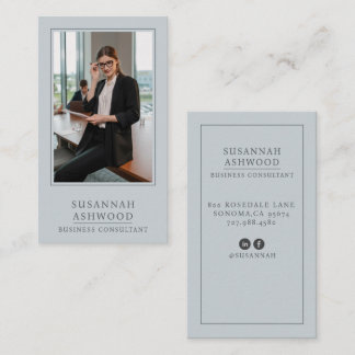 Modern Professional Business Consultant Photo 名刺