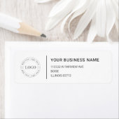 Modern Professional Business Return Address ラベル (インサイチュ)