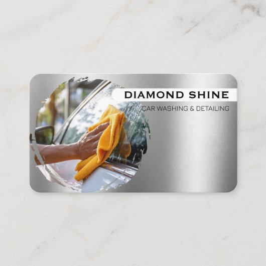 Modern Professional Car Detailing Washing Cleaning 名刺 (正面)