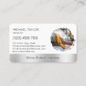 Modern Professional Car Detailing Washing Cleaning 名刺 (裏面)