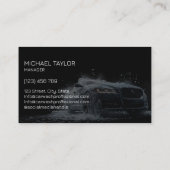 Modern Professional Car Detailing Washing Cleaning 名刺 (裏面)