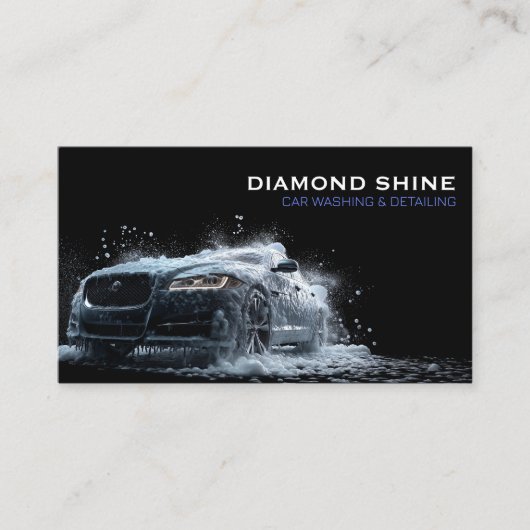 Modern Professional Car Detailing Washing Cleaning 名刺 (正面)