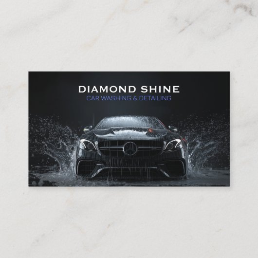 Modern Professional Car Detailing Washing Cleaning 名刺 (正面)