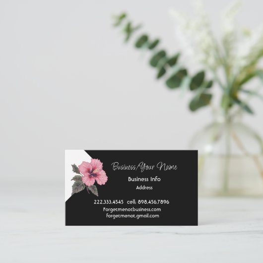 Modern Professional Classic Hibiscus Tropical  名刺 (スタンド正面)