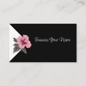 Modern Professional Classic Hibiscus Tropical  名刺 (裏面)