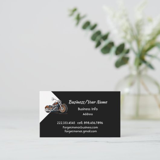 Modern Professional Classic Motorcycle  名刺 (スタンド正面)