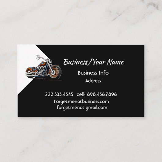 Modern Professional Classic Motorcycle  名刺 (正面)