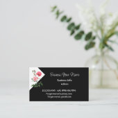 Modern Professional Classic Rose Flower  名刺 (スタンド正面)