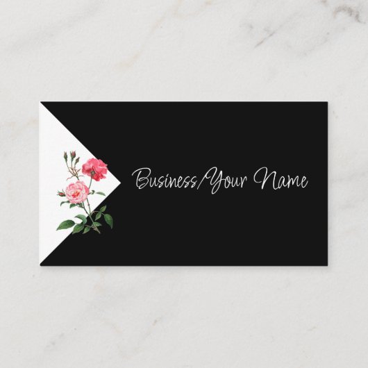 Modern Professional Classic Rose Flower  名刺 (裏面)