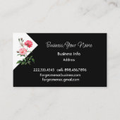 Modern Professional Classic Rose Flower  名刺 (正面)