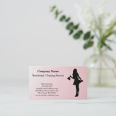 Modern Professional Cleaning Service Business Card 名刺 (スタンド正面)
