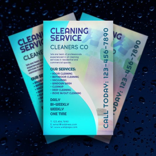Modern professional cleaning service Flyer チラシ