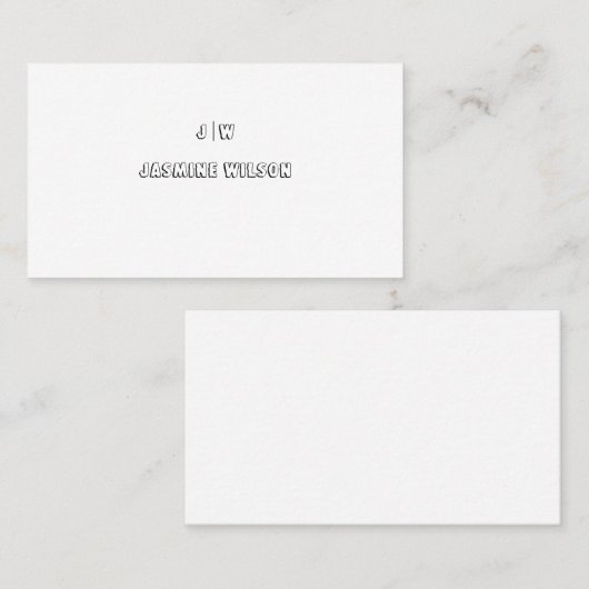 Modern Professional Custom Business Card  名刺 (正面/裏面)