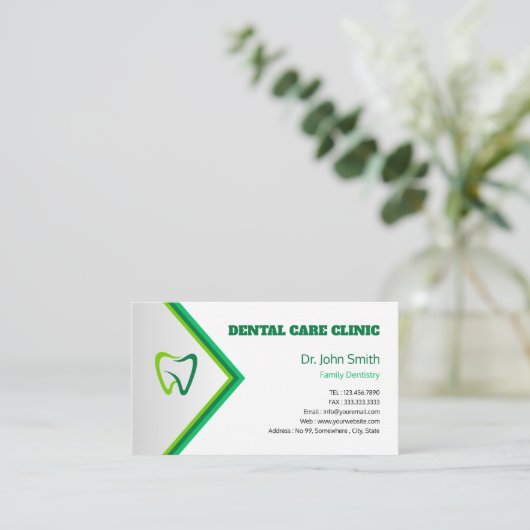 Modern Professional Dental Custom Practice 名刺 (スタンド正面)