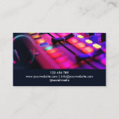 Modern Professional DJ Songwriter Music Headphones 名刺 (裏面)