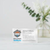 Modern Professional Drywall Plastering Services 名刺 (スタンド正面)