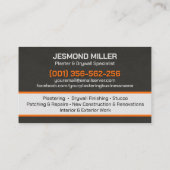 Modern Professional Drywall Plastering Services  名刺 (裏面)