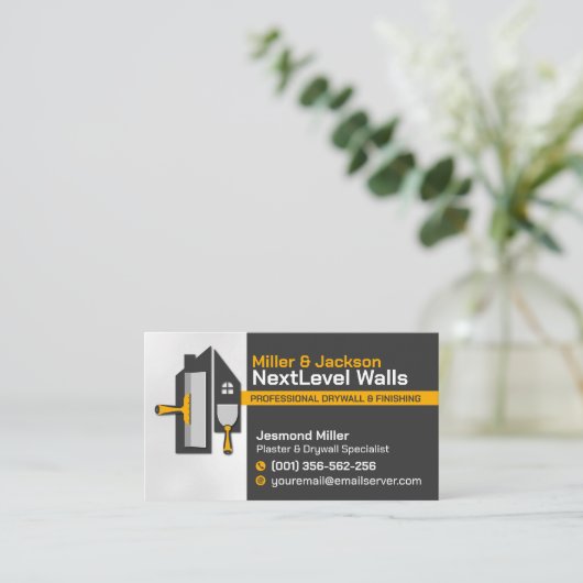 Modern Professional Drywall Plastering Services  名刺 (スタンド正面)