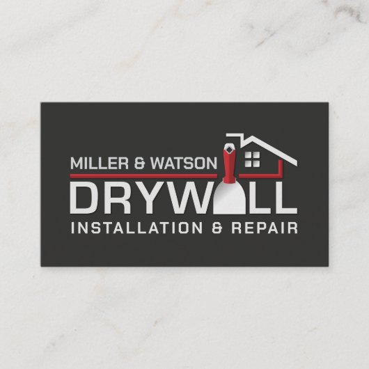 Modern Professional Drywall Plastering Services  名刺 (正面)