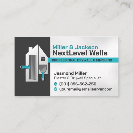 Modern Professional Drywall Plastering Services  名刺 (正面)