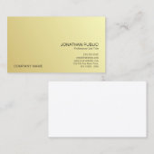 Modern Professional Elegant Gold Look Company 名刺 (正面/裏面)