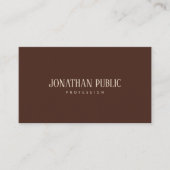 Modern Professional Elegant Template Brown & Beige 名刺 (正面)