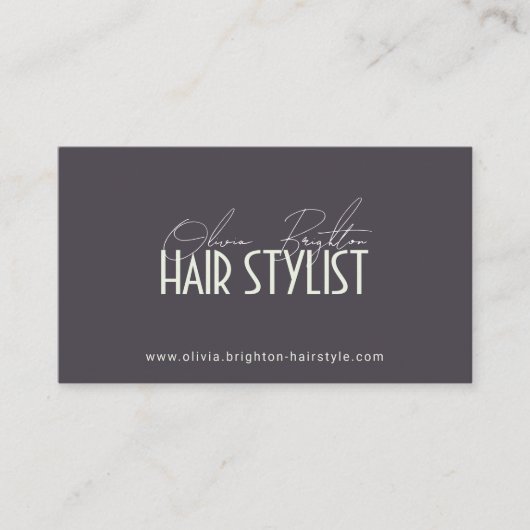 Modern Professional Hair Stylist High-end 名刺 (正面)