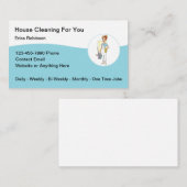 Modern Professional House Cleaning Services 名刺 (正面/裏面)