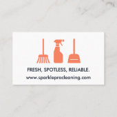 Modern Professional House Cleaning Services Logo 名刺 (裏面)