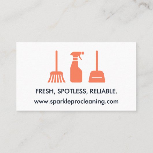 Modern Professional House Cleaning Services Logo 名刺 (裏面)