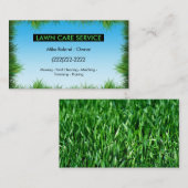 Modern Professional Lawn Care Gardener Services 名刺 (正面/裏面)