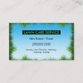 Modern Professional Lawn Care Gardener Services 名刺 (正面)