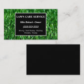 Modern Professional Lawn Care Gardener Services Bu 名刺 (正面/裏面)
