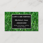 Modern Professional Lawn Care Gardener Services Bu 名刺 (正面)