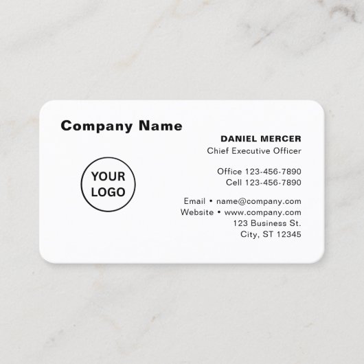 Modern Professional Logo Design 名刺 (正面)