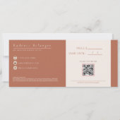 Modern Professional Makeup Artist Gift Certificate 招待状 (裏面)