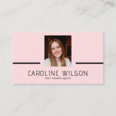 Modern professional minimalist chic logo photo 名刺 (正面)