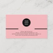 Modern professional minimalist chic logo photo 名刺 (裏面)