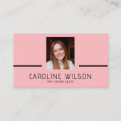 Modern professional minimalist chic logo photo 名刺 (正面)