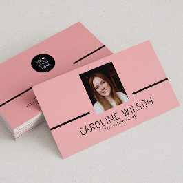 Modern professional minimalist chic logo photo 名刺